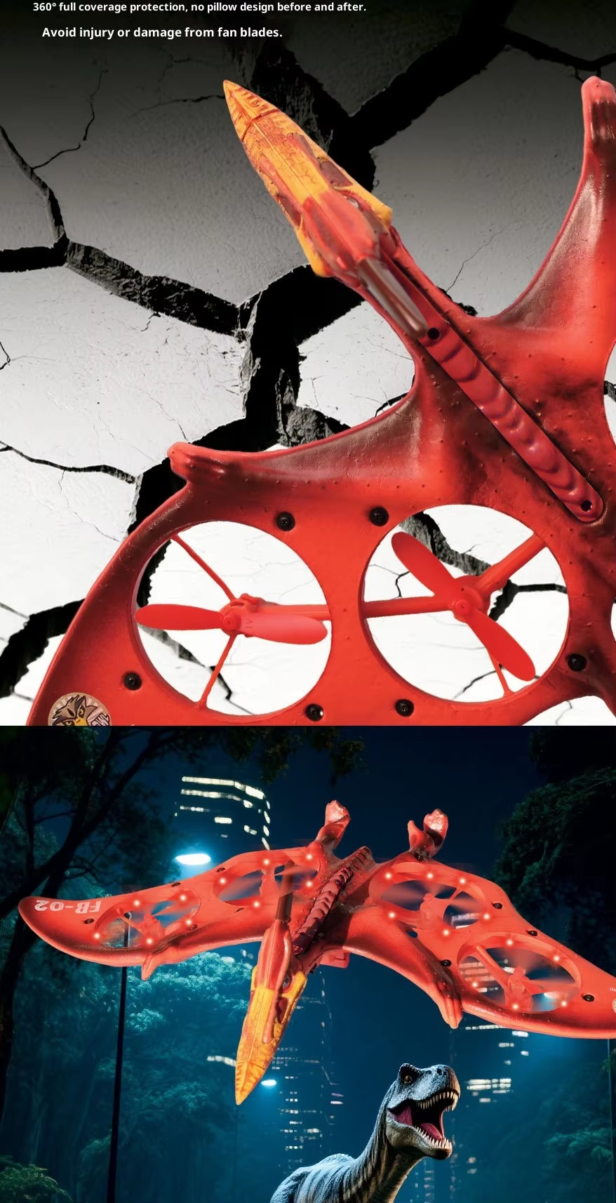 Pterosaur Fighter Simulated Drone Remote Controlled 4-Channel Resin Drone Fb-02 15 Pterosaur Fighter Simulated Drone Remote Controlled 4-Channel Resin Drone Fb-02