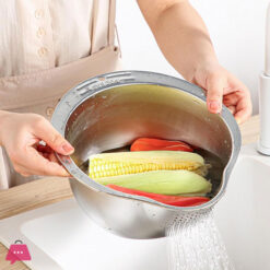 Rice Washing Bowl with Strainer 26 cm