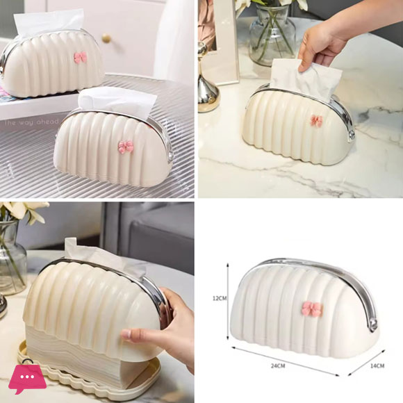 Shell Tissue Box Organizer – Beautiful Tissue Holder For Home Restaurants &Amp; Hotels 4 Shell Tissue Box Organizer – Beautiful Tissue Holder For Home Restaurants &Amp; Hotels - Image 3