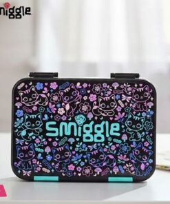 Smiggle Lunch Box Cat & Flowers Design for Kids