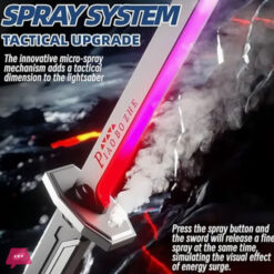Spark Light Smoke Colorful Glowing Light Smoke Katana Sword Toy