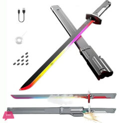 Spark Light Smoke Colorful Glowing Light Smoke Katana Sword Toy