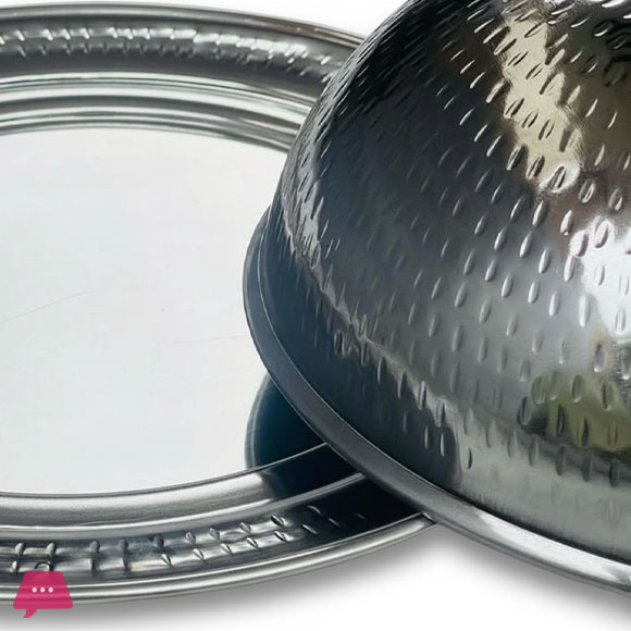 Stainless Steel Dome Serving Platter With Lid 6 Stainless Steel Dome Serving Platter With Lid - Image 4