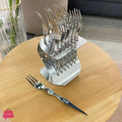 Stainless Steel Gold & Silver Dessert Mini Fork Set of 12
