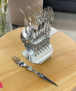 Stainless Steel Gold & Silver Dessert Mini Fork Set of 12