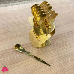 Stainless Steel Gold & Silver Dessert Spoon Set of 12