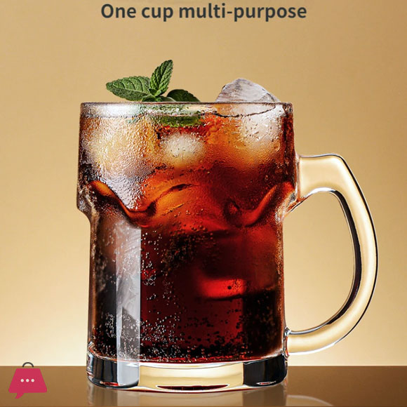 Thickened Glass Ribbon Beer Cup Creative Cool Large Summer Draft Beer Cup Beverage Tea Cup 5 Thickened Glass Ribbon Beer Cup Creative Cool Large Summer Draft Beer Cup Beverage Tea Cup - Image 4