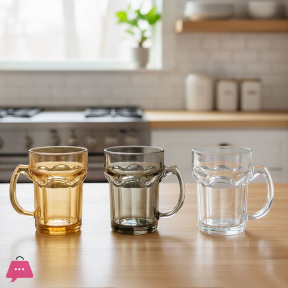 Thickened Glass Ribbon Beer Cup Creative Cool Large Summer Draft Beer Cup Beverage Tea Cup