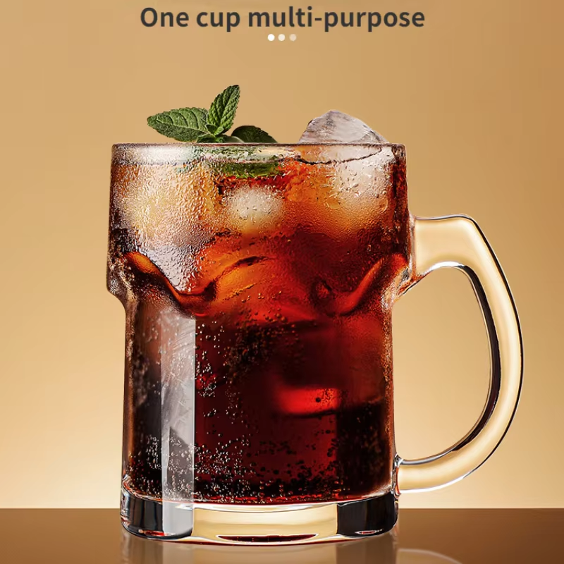 Thickened Glass Ribbon Beer Cup Creative Cool Large Summer Draft Beer Cup Beverage Tea Cup 11 Thickened Glass Ribbon Beer Cup Creative Cool Large Summer Draft Beer Cup Beverage Tea Cup