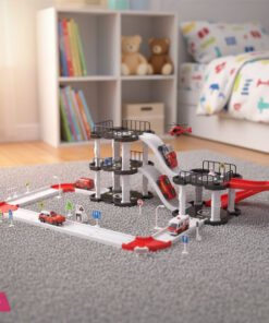Toy Parking Lot Track Set - 62 Pieces