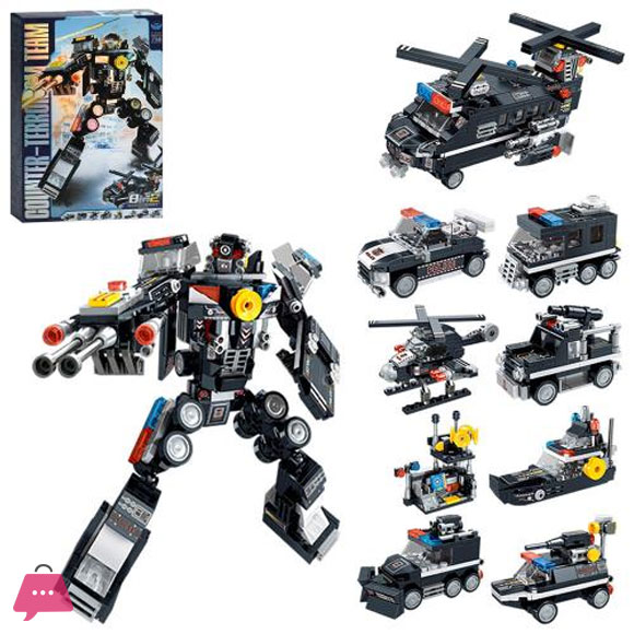 Transformers Model Deformation Building Blocks Set 738 Pcs