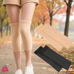 Unisex Warm Wool Fabric Knee Warmers 1 Pair- Knee Brace Breathable Running Knee Support Leg Warmers for Weightlifting, Gym