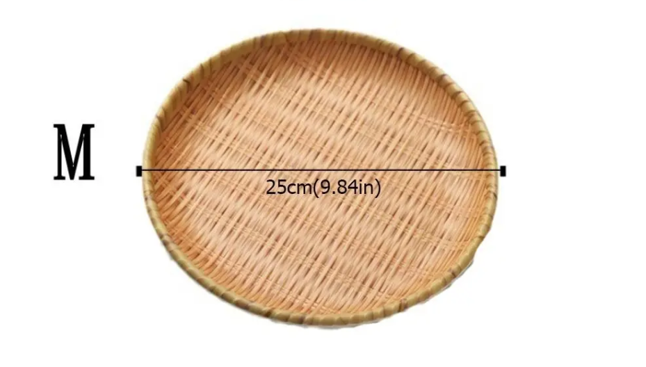 Rattan Round Biodegradable Bamboo Fiber Plate 25Cm 16 Rattan Round Biodegradable Bamboo Fiber Plate 25Cm