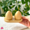 Wooden Egg Shaped Salt Shaker
