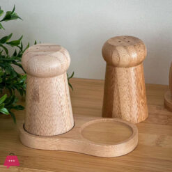 Wooden Mushroom Shaped Salt Shaker