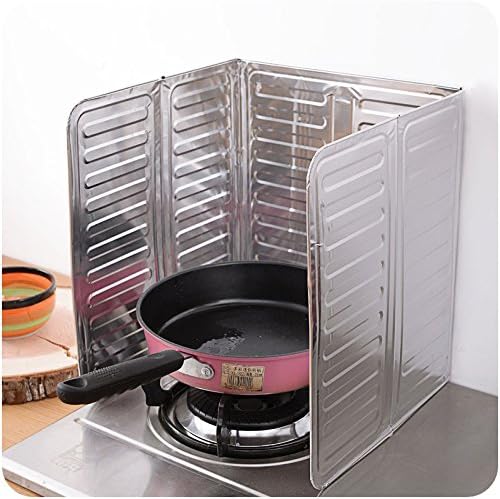 Fictory Anti Splatter Shield Guard Cooking Frying Pan Oil Splash Screen Kitchen Cover Gas Stove Anti Splatter Shield Guard Protects Skin From Burns Keeps Kitchen Clean Printing Vegetables