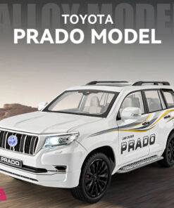1:18 Toyota Land Cruiser Prado Diecast Suv Car Model Toys For Boy Gifts Collection Hobby White Green With New Original Box - Image 2