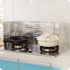 Fictory Anti Splatter Shield Guard Cooking Frying Pan Oil Splash Screen Kitchen Cover Gas Stove Anti Splatter Shield Guard Protects Skin From Burns Keeps Kitchen Clean Printing Vegetables
