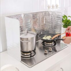 Fictory Anti Splatter Shield Guard Cooking Frying Pan Oil Splash Screen Kitchen Cover Gas Stove Anti Splatter Shield Guard Protects Skin From Burns Keeps Kitchen Clean Printing Vegetables