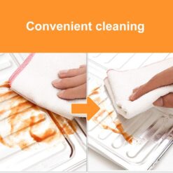 Fictory Anti Splatter Shield Guard Cooking Frying Pan Oil Splash Screen Kitchen Cover Gas Stove Anti Splatter Shield Guard Protects Skin From Burns Keeps Kitchen Clean Printing Vegetables