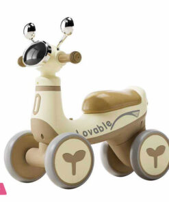 4 Wheel Kids Pedal Balance Bikes Bubble Blowing Ride on Car Toys with Light and Music Player