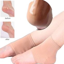Moisturizing Silicone Gel Heel Socks Ultimate Comfort For Your Feet Adjustable Metatarsal Pads Cushioned Sole Support Perfect For Runners Relieves Bone Spurs Aching Feet 1 Pair Soft Stretchy Spa Like Care Every Step You Ta