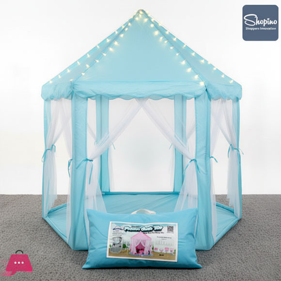Shopino Princess Castle Tent Indoor Outdoor Fairy House Kids Play Tent