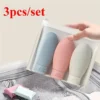3pcsset Travel Refillable Cosmetic Containers 60ML Travel Bottles Set Mini Squeeze Bottles for Toiletries Shampoo Conditioner