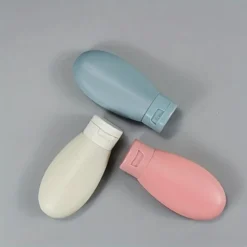 3Pcsset Travel Refillable Cosmetic Containers 60Ml Travel Bottles Set Mini Squeeze Bottles For Toiletries Shampoo Conditioner