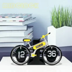 Bicycle Page Turning Clock Personalized Bicycle Shaped Flip Page Clocks Home Desktop Decoration Fashion Decoration Gift