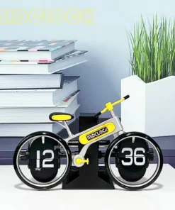 Bicycle Page Turning Clock Bicycle Shaped Flip Page Clocks 25 Bicycle Page Turning Clock Personalized Bicycle Shaped Flip Page Clocks Home Desktop Decoration Fashion Decoration Gift
