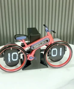 Bicycle Page Turning Clock Personalized Bicycle Shaped Flip Page Clocks Home Desktop Decoration Fashion Decoration Gift