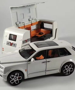 1/20 Cullinan SUV Alloy Trailer RV Car Model Diecast Metal Camper Van