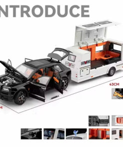1:20 Cullinan Suv Alloy Trailer Rv Car Model Diecast Metal Camper Van 17 1/20 Cullinan Suv Alloy Trailer Rv Car Model Diecast Metal Camper Van