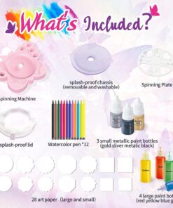 Paint Spin Art Machine Kit For Girls &Amp; Boys, Arts &Amp; Crafts For Kids 21 Paint Spin Art Machine Kit For Girls &Amp; Boys, Arts &Amp; Crafts For Kids - Image 6