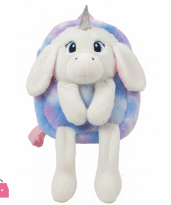 Unicorn Plush Backpack for Kids with Moving Ears Plain