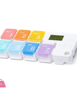 Automatic Pill Dispenser Weekly Pill Box Organiser, 7 Day Portable Pill Box with Smart Reminder Alarm