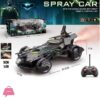 Batman Rc Car With Bat Man Toy High Speed Remote Control Black Batmobile Car Spray Smoke With Lights Realistic Sound