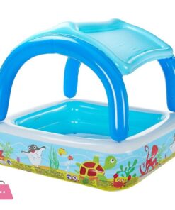 Bestway Multicolour Vinyl Kids' Play Pool - Size 4.8 x 4.8 x 4 - Age 3+ -  52192