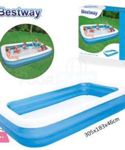 BESTWAY RECTANGULAR FAMILY POOL 305X183X46CM -54150