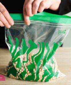Ikea Istad Resealable Bag, Green, 2.5L