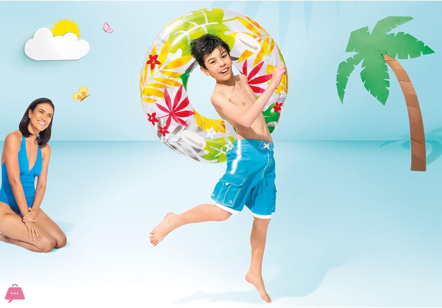intex-groovy-color-inflatable-tropical-flower-transparent-38inch---58263-in-pakistan