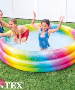 Intex Inflatable 3-Ring Pool with Colored Dots 168x38 cm  - 58449