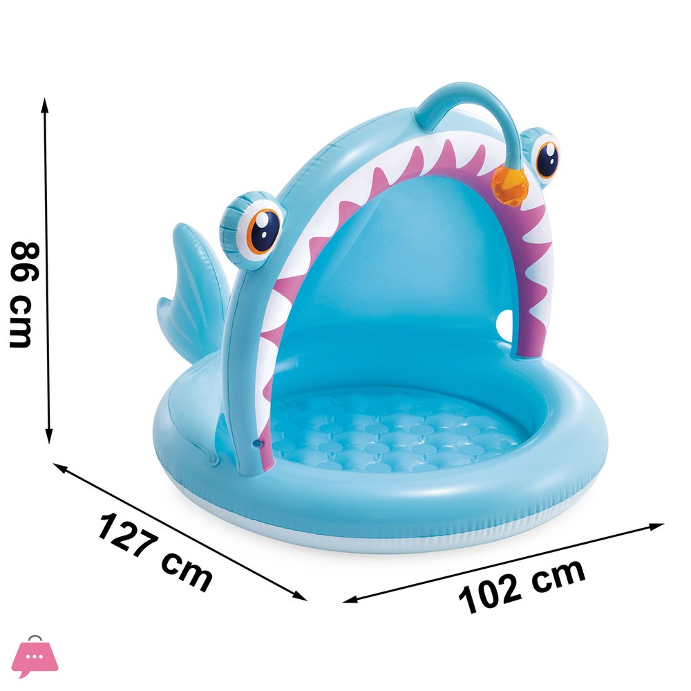 Intex-Inflatable-Children&Rsquo;S-Fish-Pool-With-Sun-Canopy-127X102X86-Cm---58419