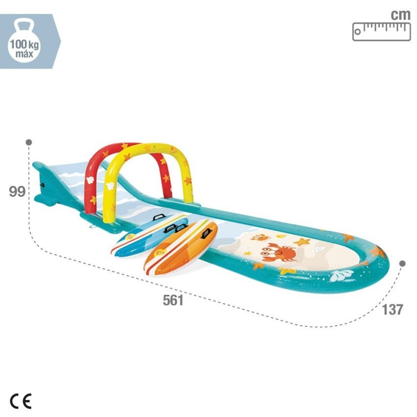 Intex Inflatable Surfing Fun Slide With Two Inflatable Surf Riders 18.5 Feet - 56167 30 Intex-Inflatable-Surfing-Fun-Slide-With-Two-Inflatable-Surf-Riders---56167