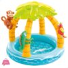 Intex Inflatable Tropical Island Pool With Padded Floor And Parasol 102X86 Cm - 58417
