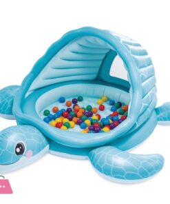 INTEX Inflatable Turtle Play Center for Children 7 x 6 Feet - 48677