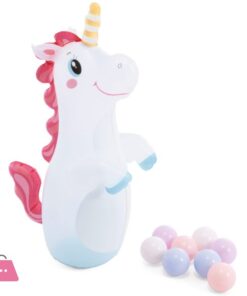 Intex Inflatable Unicorn Castle Play Center With Slide - 56148 13 Intex Inflatable Unicorn Castle Play Center With Slide - 56148 - Image 4