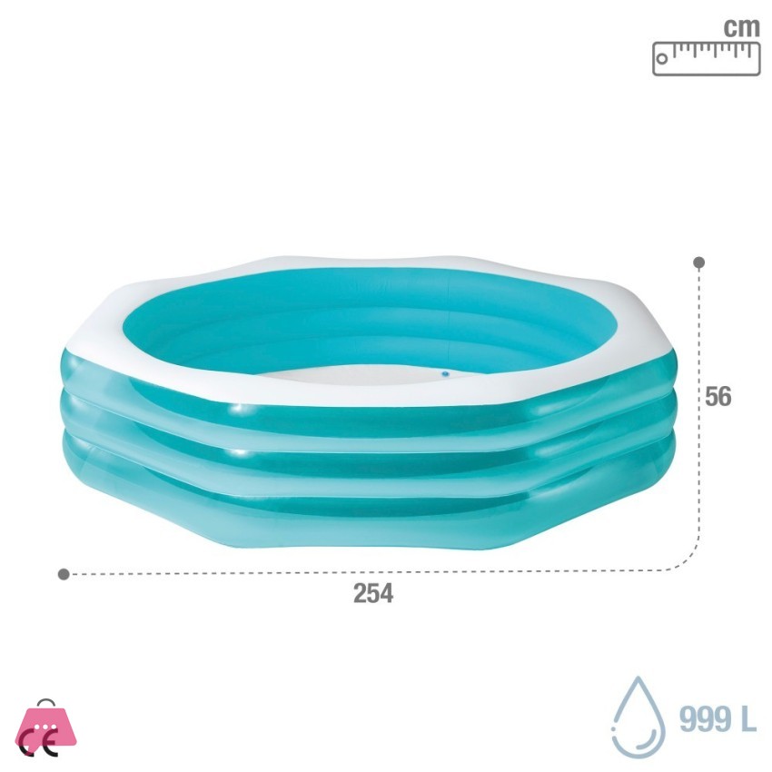 Intex Octagonal Family Inflatable Pool 8.3 Feet X 22 Inch - 58492 16 Intex-Octagonal-Family-Inflatable-Pool-8.3-Feet-X-22-Inch---58492