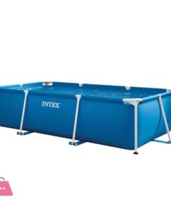 Intex Pool Rectangular Easy Set, Small Frame, and Metal Frame Swimming Pool Family Pool 10 x 6.5 x 2.5 Feet - 28272